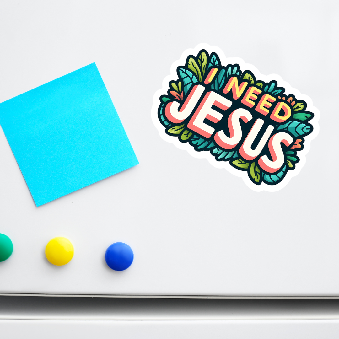 I Need Jesus Stickers