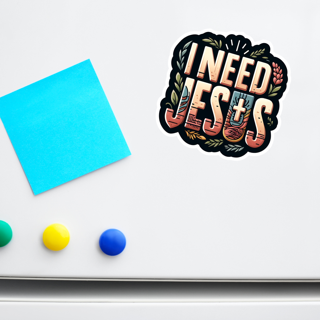 I Need Jesus Stickers