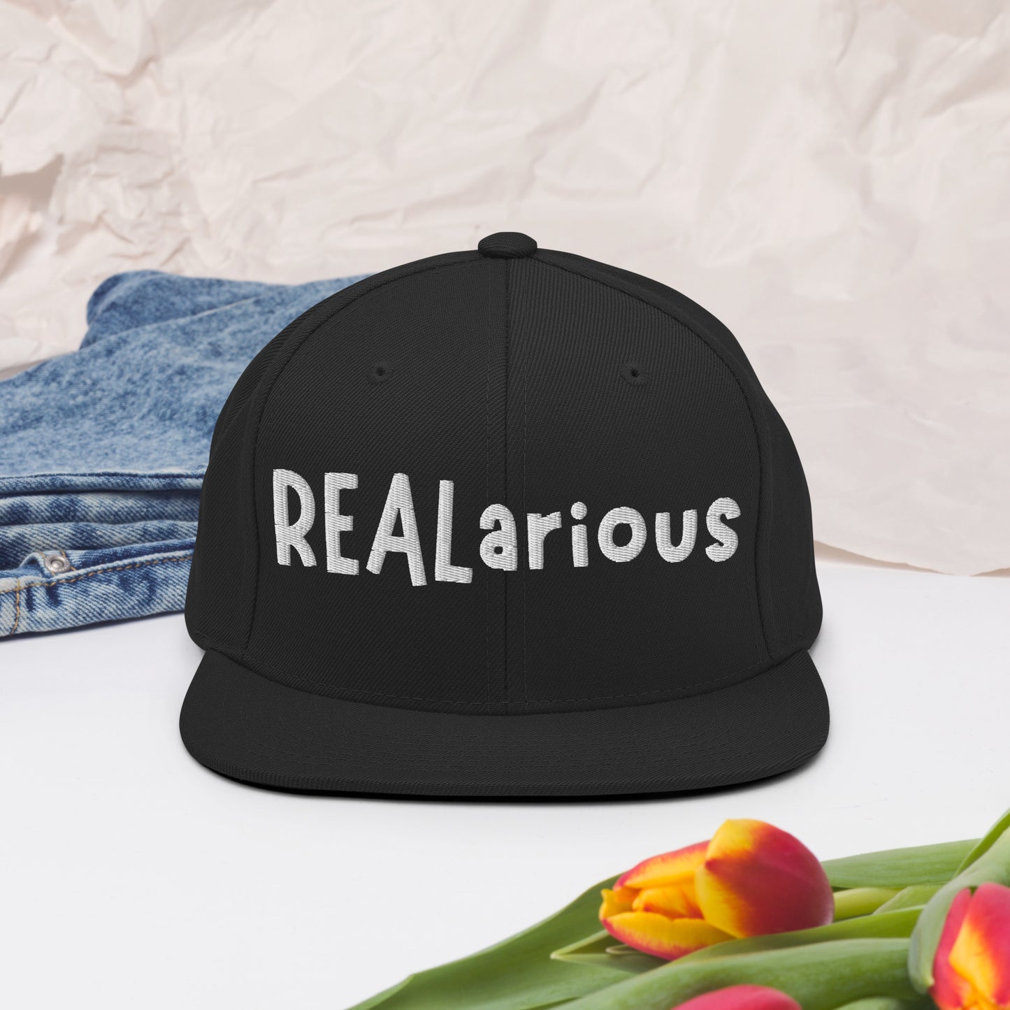 REALarious All Black Classic Snapback