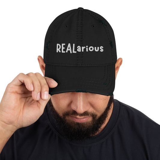 Official REALarious Distressed Dad Hat