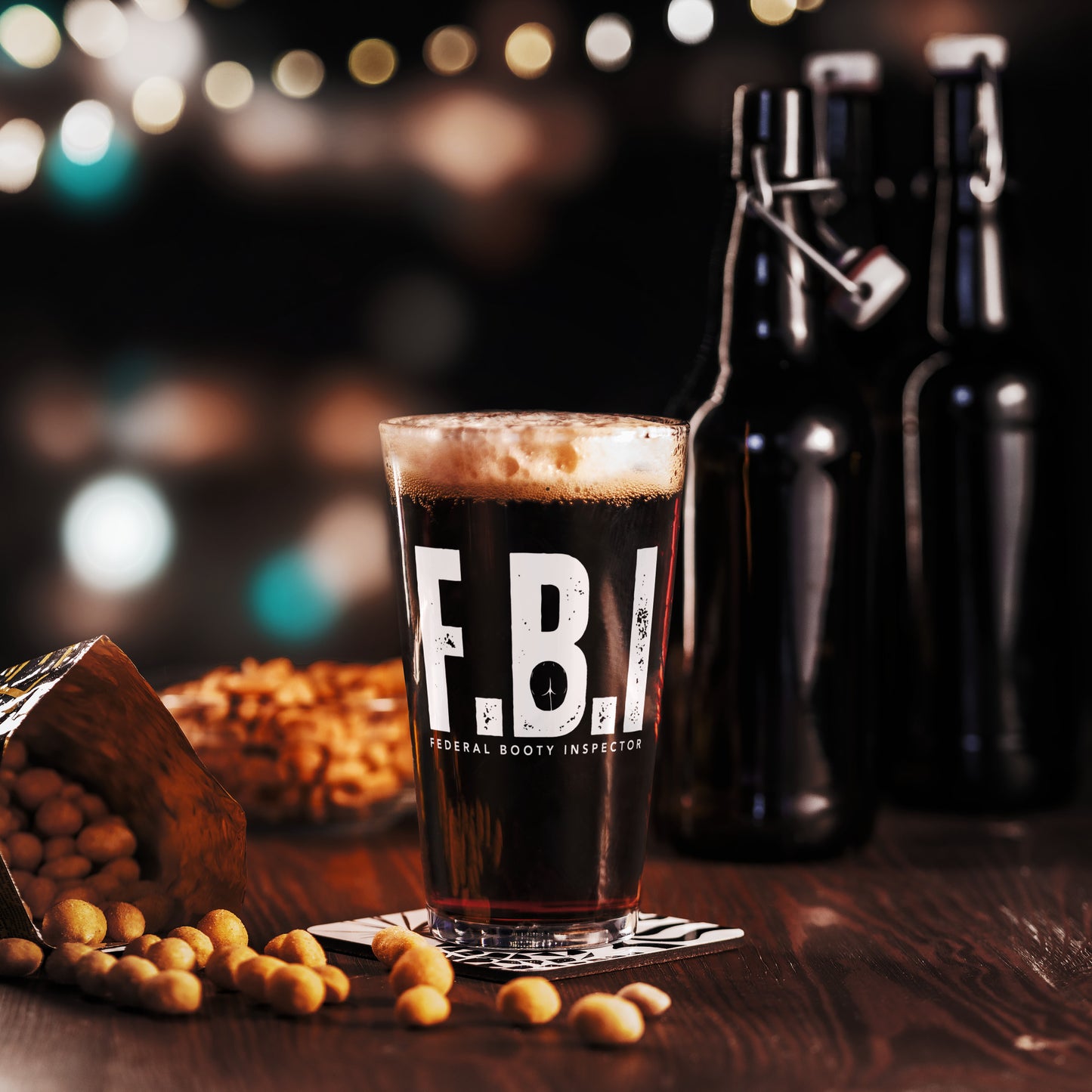 FBI Shaker Pint Glass