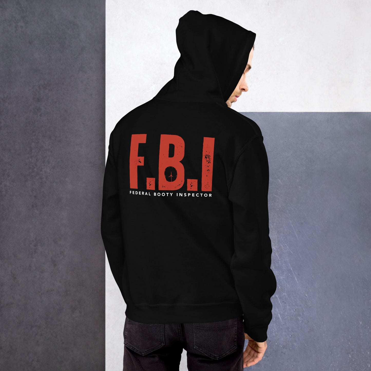 REALarious Official FBI-Red Hoodie Dark