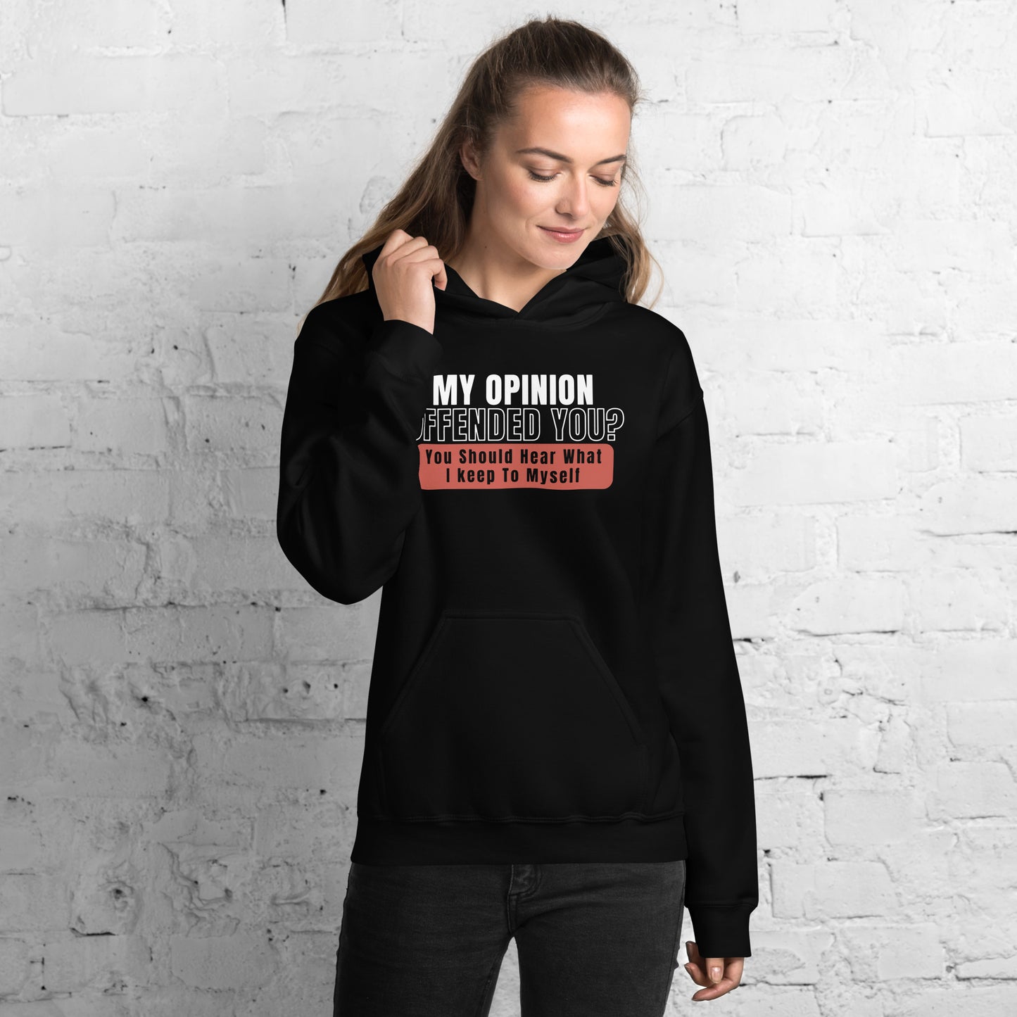 My Opinion Offended You Hoodie Red